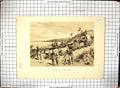 Original Old Antique Print Travellers Scene Arrival Lake Ngami Cattle Cart