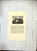 Old Print Enrgaving Exterior Tun Bridge Castle Kent England Architecture
