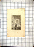Old Engraving 1824 Interior Great St. Mary'S Church Cambridge Neale K 19th