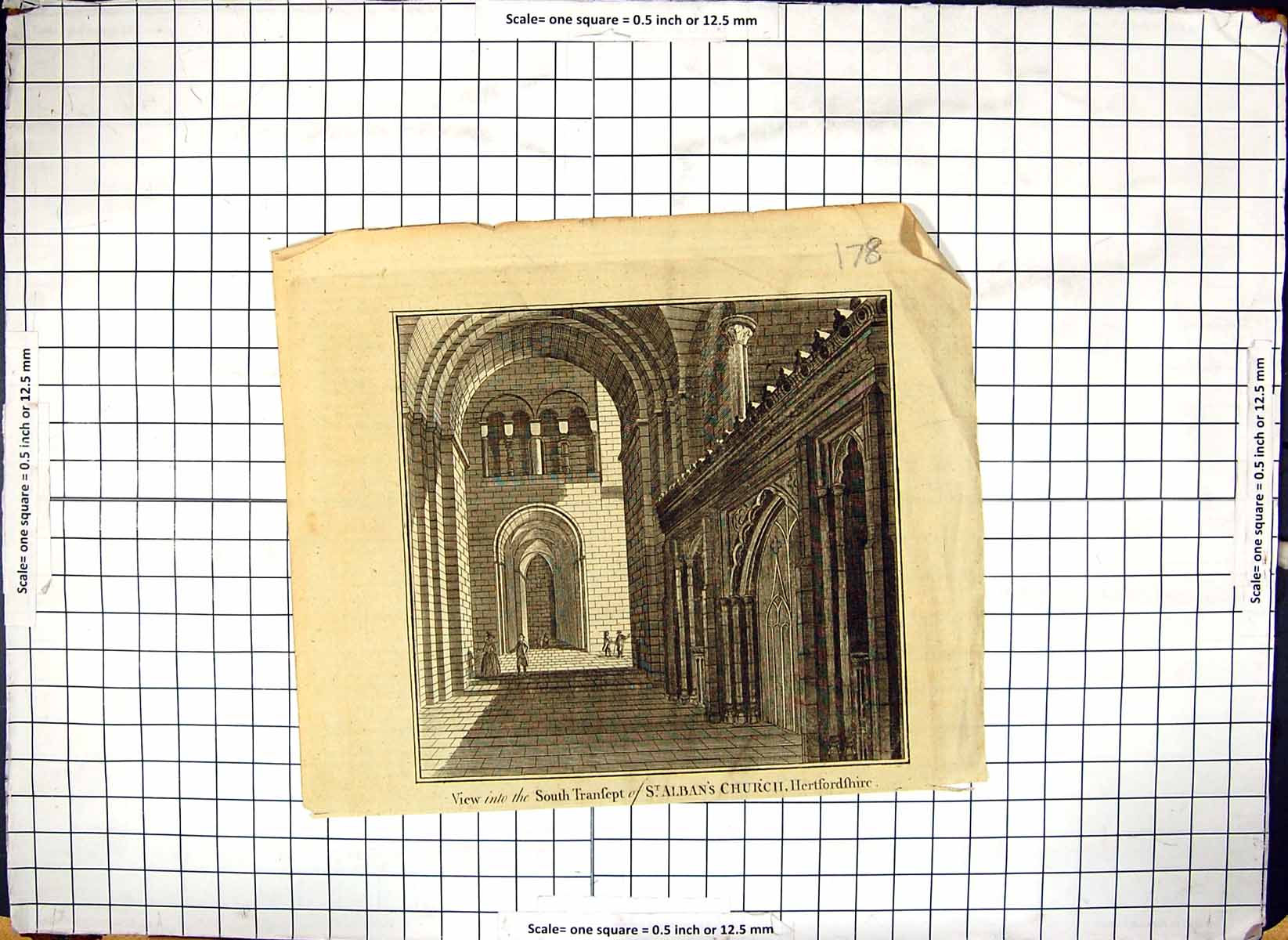 Old 1786 South Transept St. Albans Church Hertfordshire Architecture 18th