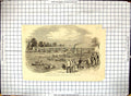 Old Antique Print Royal Thames National Regatta GCup River Bridge Boats 19th