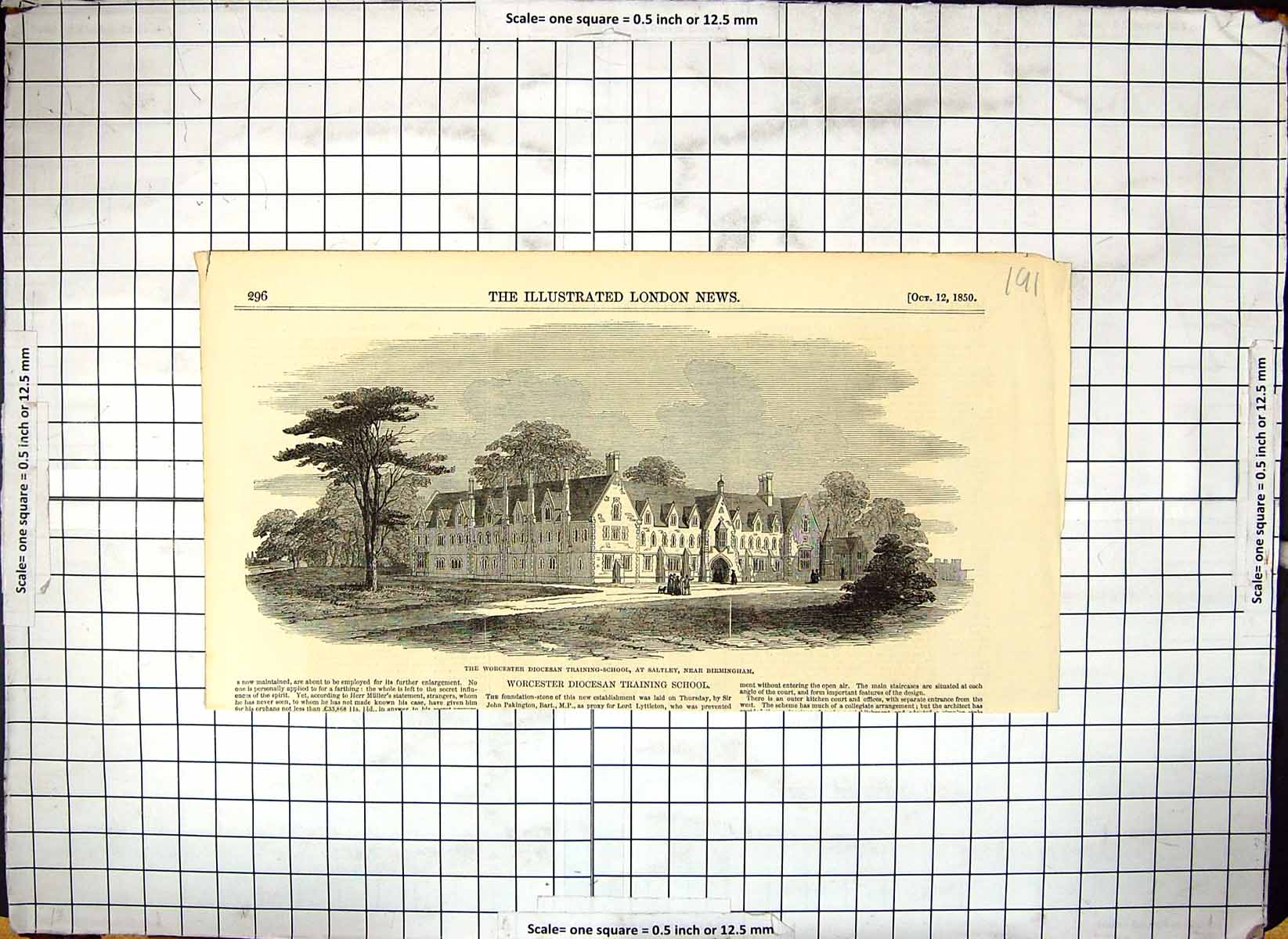 Old Worchester Diocesan Training School Saltley Birmingham Architectu 20th