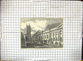 Old Print St. Mary'S Church Warwick Town Hall Architecture Horse Carriage 20th