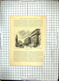 Original Old Antique Print 1818 Street Scene Bailey Court House London England