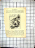Original Old Antique Print Tichborne Case Court Scene Claimant 1874 Victorian