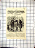 Original Old Antique Print Scene Lawyer Sanders Office Men