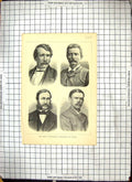 Old Antique Print Africa Explorers Livingstone Stanley Barth Schweinfurth