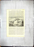 Antique Old Print Baby Iceberg American Liner Ship North Pole H.M.S. Alert