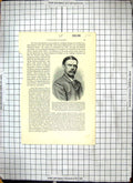 Original Old Antique Print Portrait Georg Chweinfurth