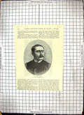 Original Old Antique Print Portrait Mr Rudyard Kipling Elliott Fry Baker Street