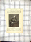 Original Old Antique Print Portrait Mr Charles Napier Harry Smith
