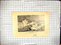 Original Old Antique Print Sailing Ship Icebergs Men Rescue