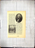 Original Old Antique Print Portrait Christian Daniel Rauch Ludwig Study Humbt