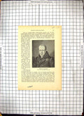 Original Old Antique Print Portrait Wilhelm Von Humbt
