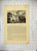 Original Old Antique Print 1772 Architecture Canterbury Castle Kent England
