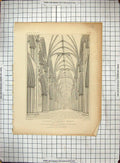 Antique Print 1819 Lichfield Cathedral Church Mackenzie Keux Spencer Madan 19th