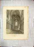 Old 1819 Lichfield Cathedral Church Chapter House Mackenzie Woolnorth 19th