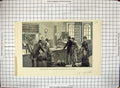 Antique Old Print 1883 Lost Property Office Metropolitan Police Scotland Yard