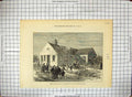 Antique Old Print 1872 Scene Explosion Cartridge Factory Greenwich Marshes 19th