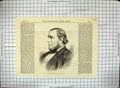 Old Antique Print 1871 Portrait Claimant Tichborne Trial Court Man Orton 19th