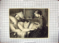 Antique Old Print 1870 Wounded Danish War Sier Betrothed Lady Reading Book 19th