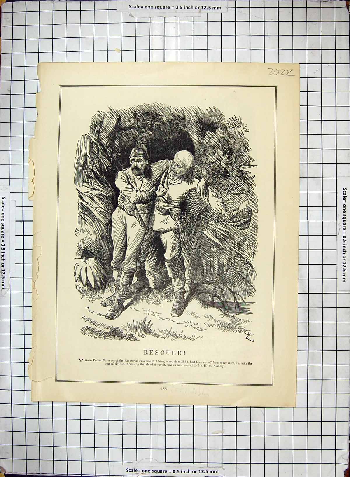 Old 1889 Gas Strike Bill Sikes Artful Dodger Africa Stanley Emin Pash 19th