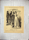 Antique Print 1869 Court Trial Ruined Shareher Police Man Punch Charivari 19th