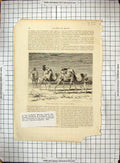 Original Old Antique Print Colonel Egerton Warburton Travelling Camels