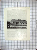 Antique Print Portrait Lord Lister Surgeon Buckingham Palace Architecture
