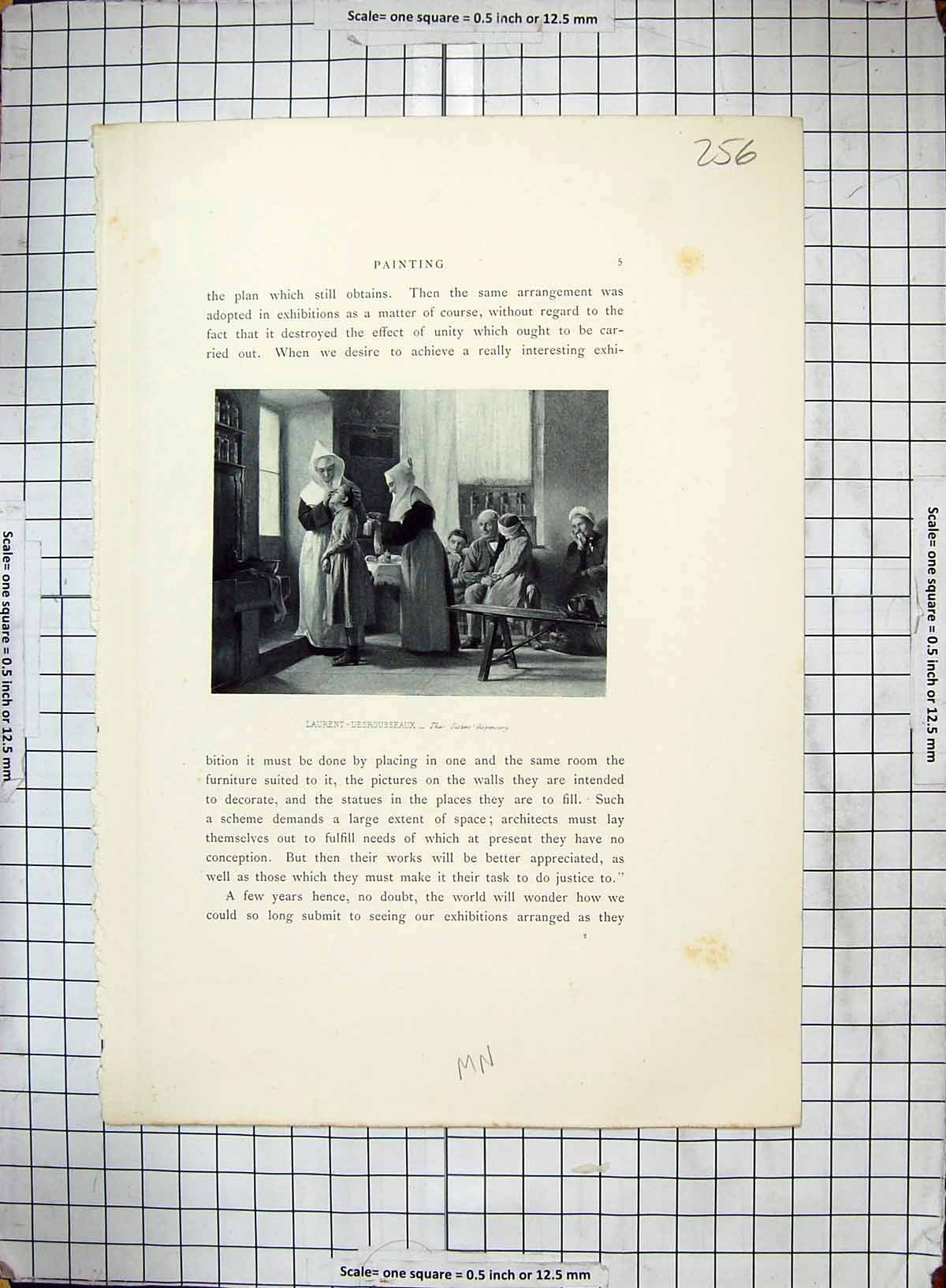 Original Old Antique Print Nurses Nuns Dispensary Children Laurent-Desrousseaux