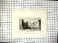 Old Engraving 1883 Street Scene Birmingham England Buildings Architec Victorian