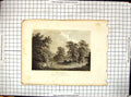Antique Old Print Engraving View Canterbury England Forest Trees Man Horse