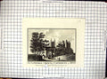 Old Print Engraving Cathedral Church Canterbury Kent England Architecture