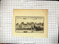 Old Engraving River Medway Upnor Castle Kent England Governor Apartme