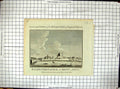 Old Print Engraving Rochester Castle Kent Antiquities England Hogg Coote