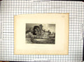 Old Engraving Hillyers Bridge Hughes Ferry Boat River Lea Mottram Mar