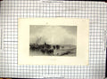 Original Old Antique Print Engraving View Chatham England Boats Warren Finden