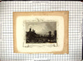Antique Old Print Engraving View Gravesend England Windmill Kent Tombleson