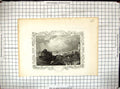 Old Antique Print Engraving View Northfleet Kent England Tombleson Wallis