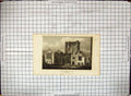Old Print Engraving Ashby De La Zouch Castle Leicestershire Architecture