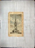 Old Antique Print Witherley Church Leicestershire Architecture Engraving
