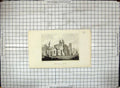 Original Old Antique Print Ashby De La Zouche Leicestershire Ruins Engraving
