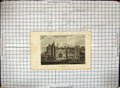 Antique Old Print Engraving Compton Wyngate House Warwickshire Architecture