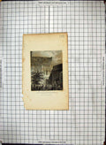 Original Old Antique Print Engraving Treasury Canterbury Cathedral Architecture