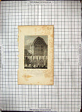 Antique Old Print Engraving Chapter House Cantebrury Cathedral Gerrard Storer