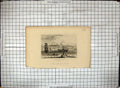 Antique Old Print View Gravesend Kent England Ships Boats Dugdales Engraving