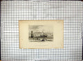 Antique Old Print View Gravesend Kent England Ships Boats Engraving Dugdales
