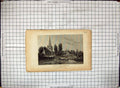 Antique Old Print Wingham College Kent Church England Engraving Horses Cart