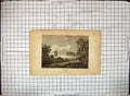 Original Old Antique Print View Surrenden Kent England Engraving Architecture