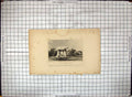 Original Old Antique Print Kitt'S Cotty House Kent England Engraving Aylesford
